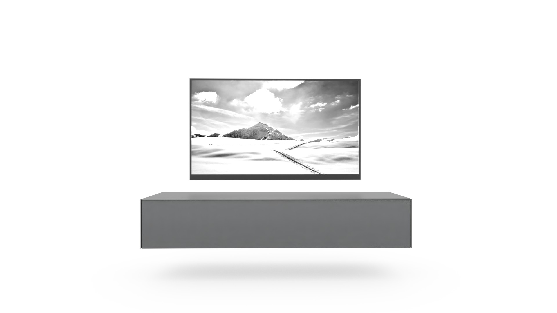 Spectral soundbar tv-meubel wandhangend met LED-verlichting | 1.65m