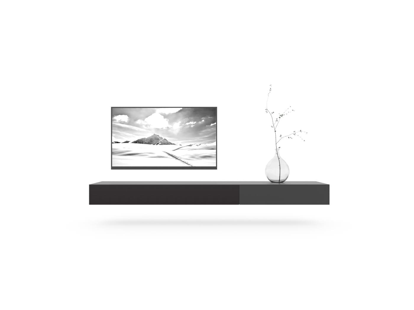 soundbar tv-meubel - zwevend