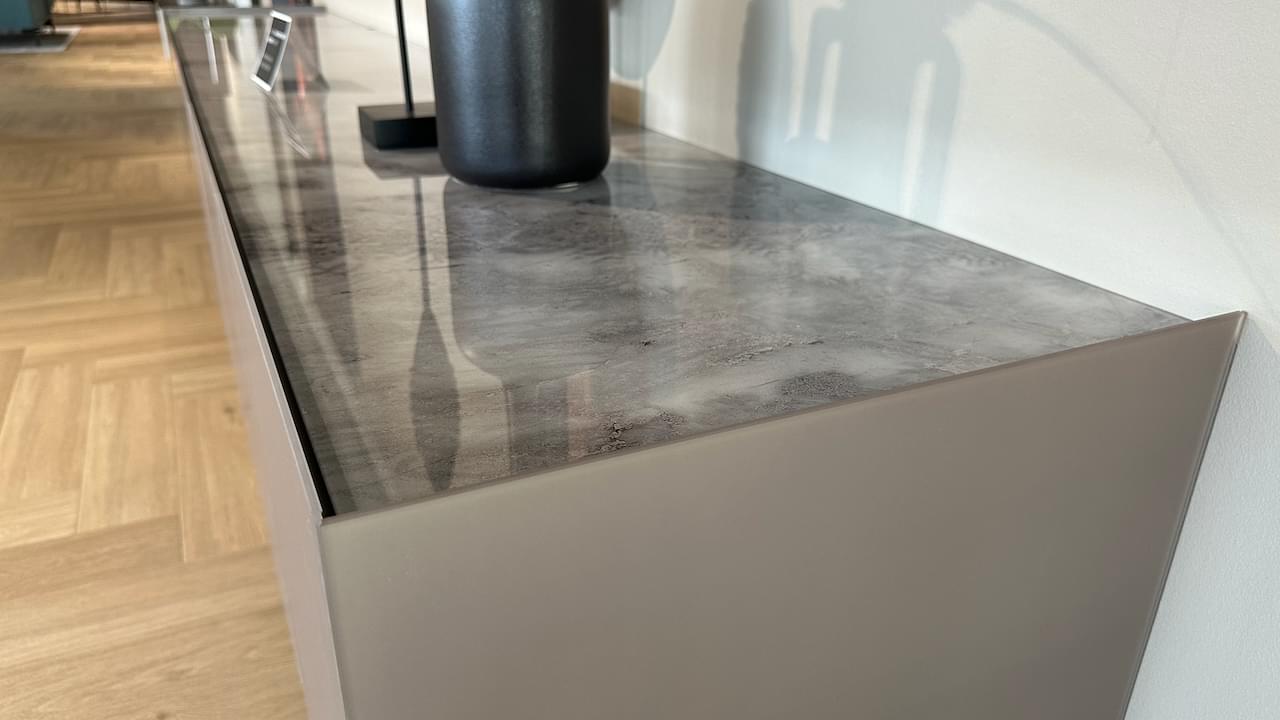 Zwevend Design Dressoir 300 cm | Sable & Marmor Travertin