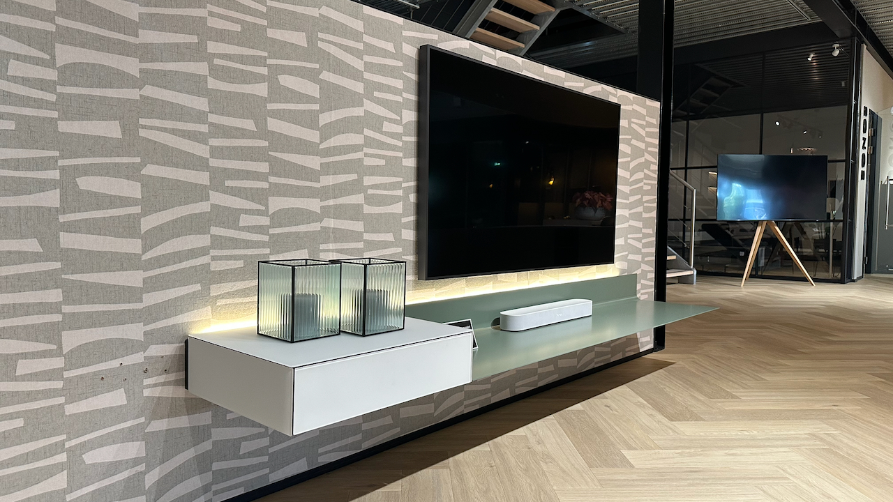 zwevend tv-meubel 2.6 m | Olive Limited Edition | Showroommodel
