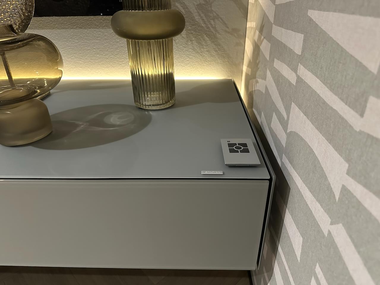 zwevend tv-meubel | 3.17m | Cement | Soundbar BRP1 - Sonos Amp