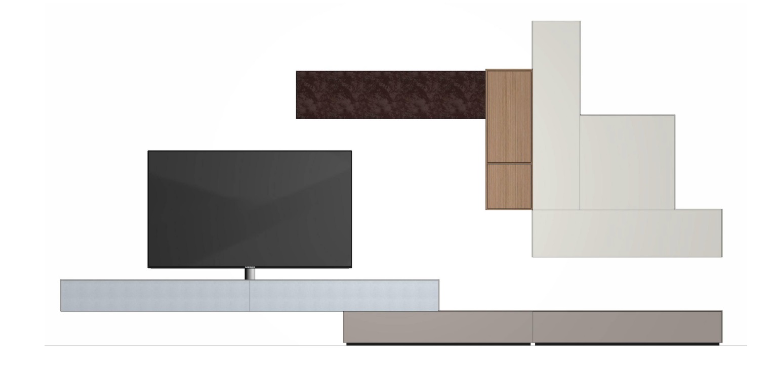 Tv-wandmeubel incl. soundsysteem VRP1 + Sonos Amp
