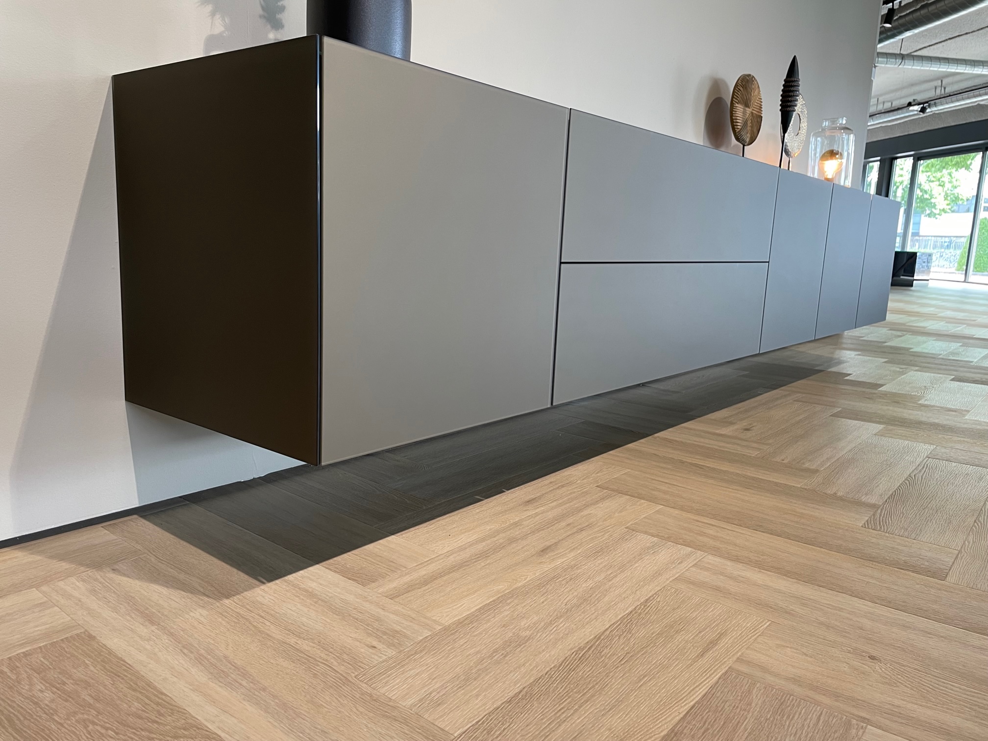 3.0 mtr | Roast metallic gesatineerd glas