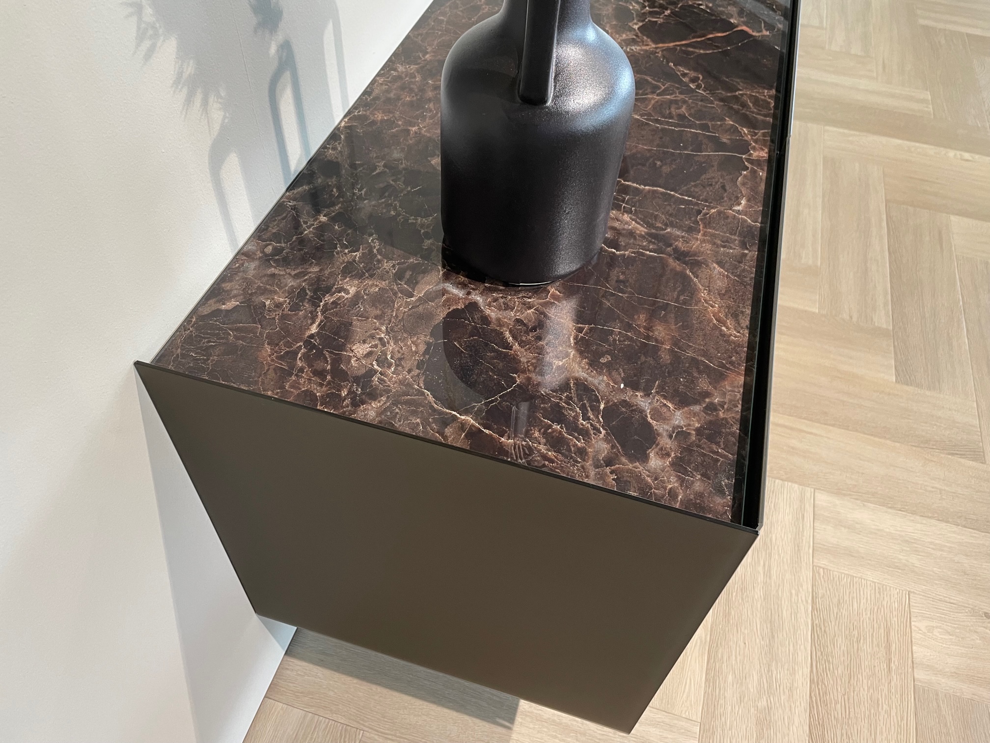 3.0 mtr | Roast metallic gesatineerd glas