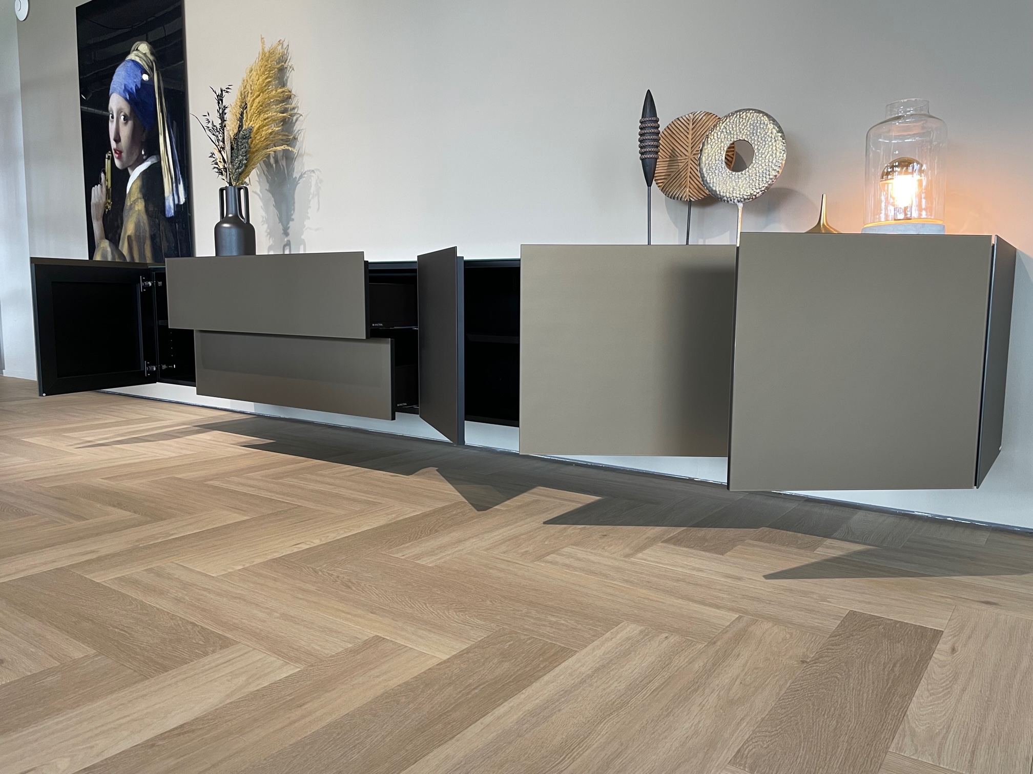 3.0 mtr | Roast metallic gesatineerd glas