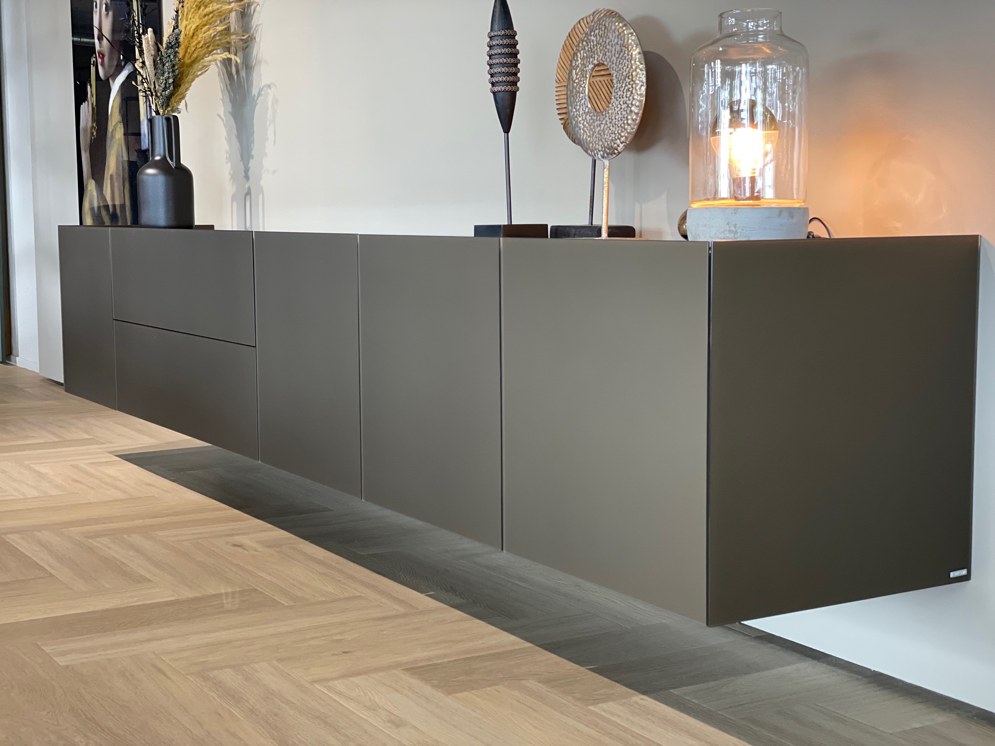 3.0 mtr | Roast metallic gesatineerd glas