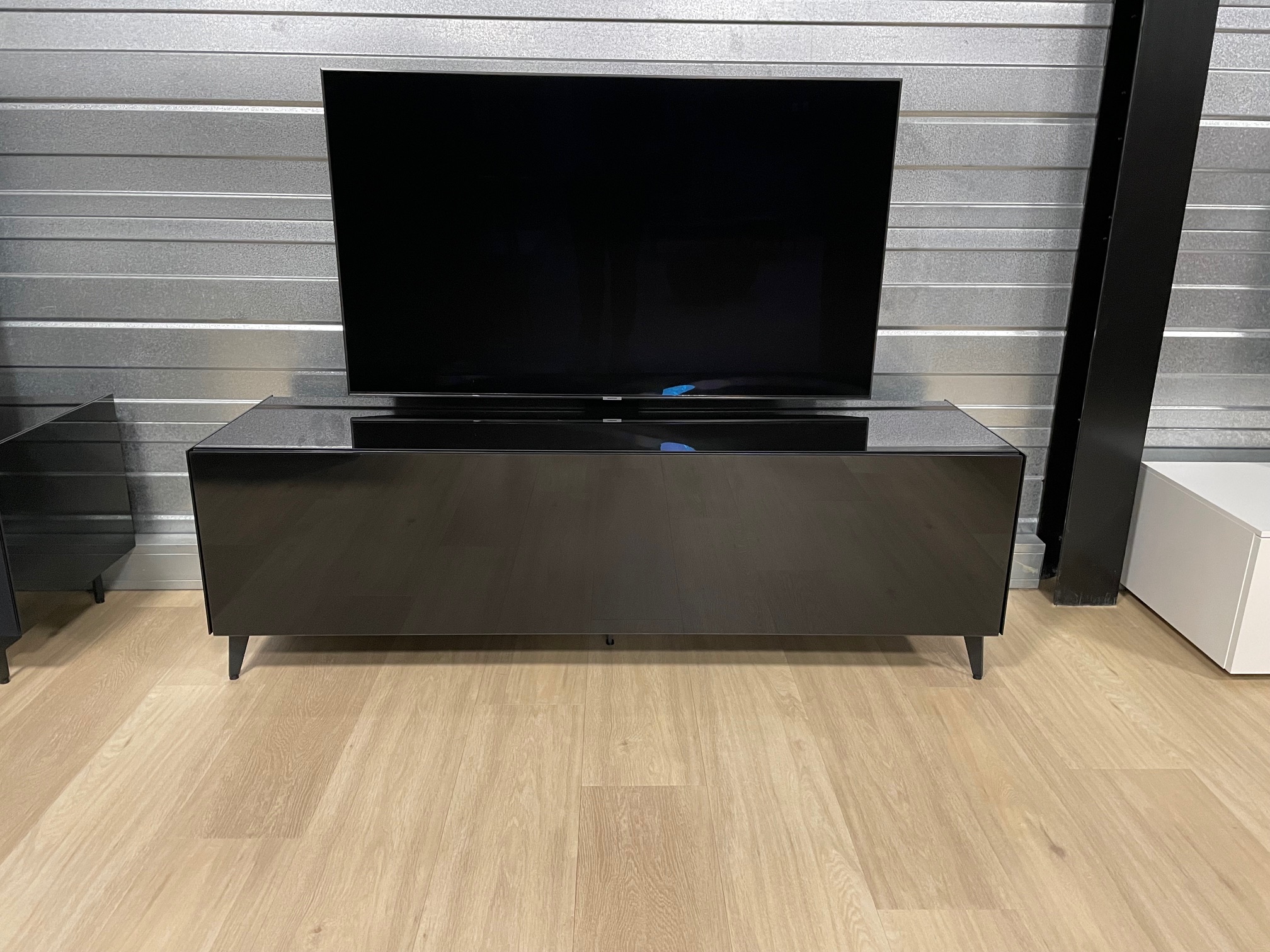 166 CM TV meubel | LED | Zwart hoogglans