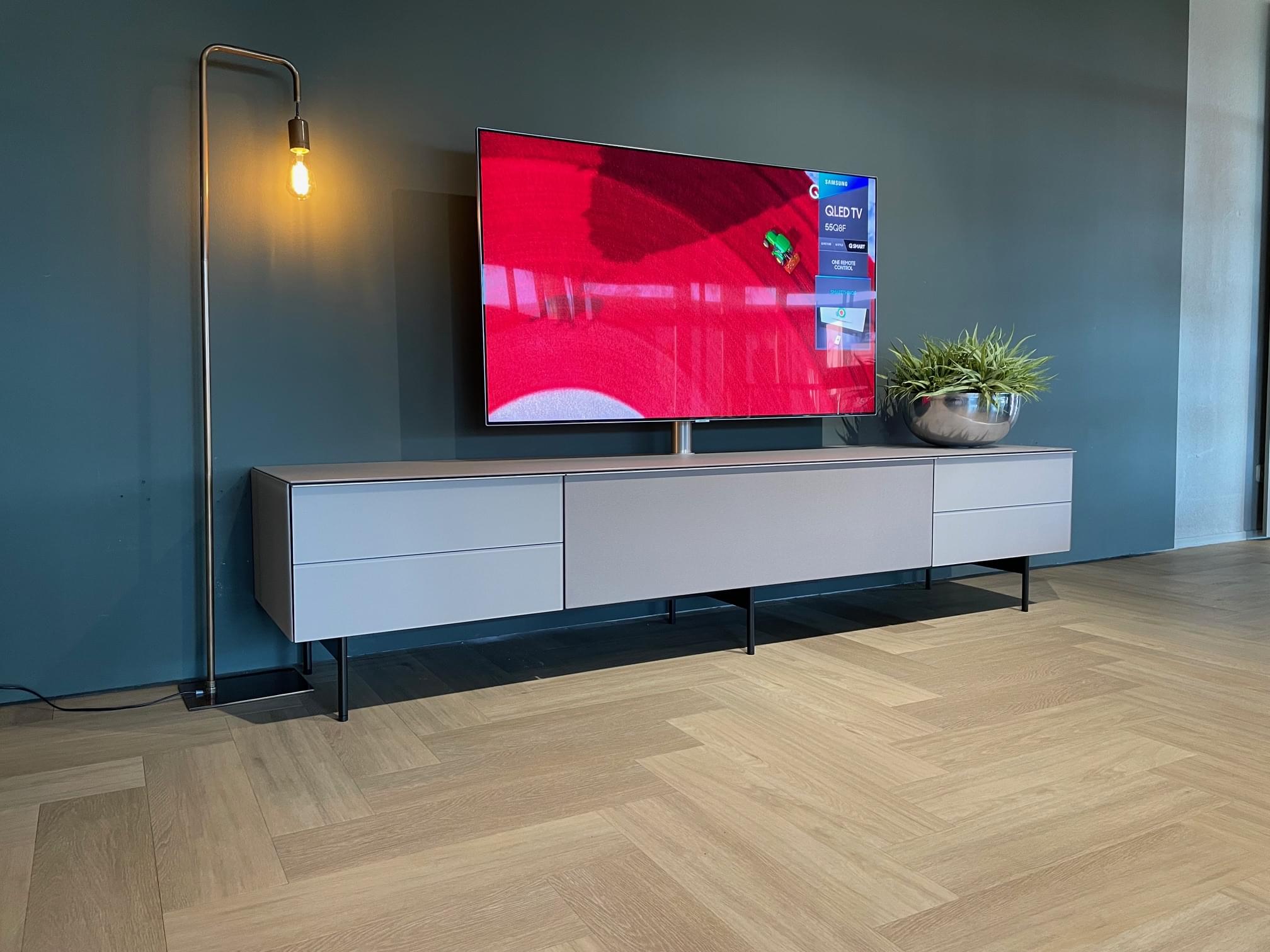 Soundbar tv-meubel 2.22m in Pebble SAT