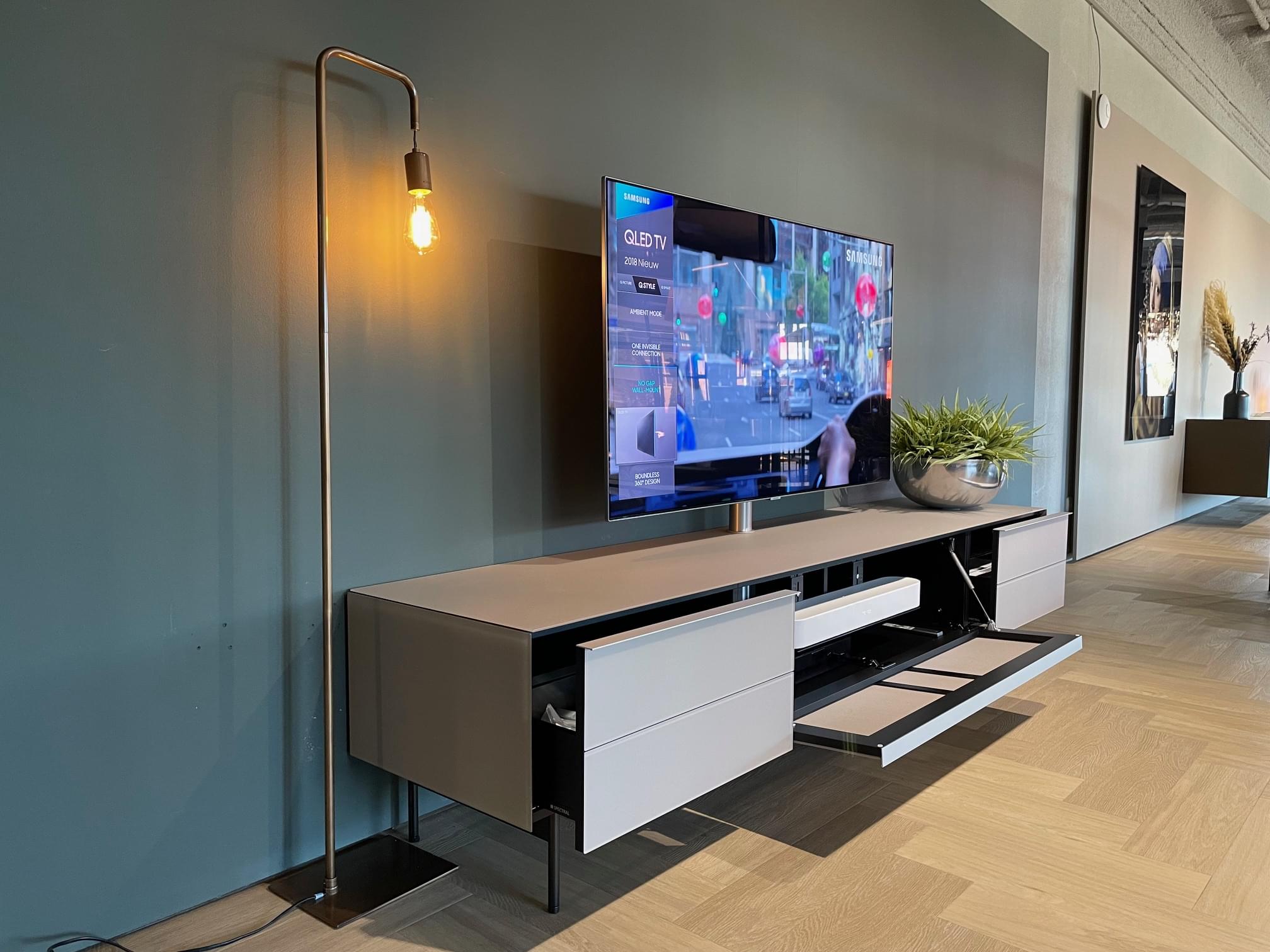 Soundbar tv-meubel 2.22m in Pebble SAT