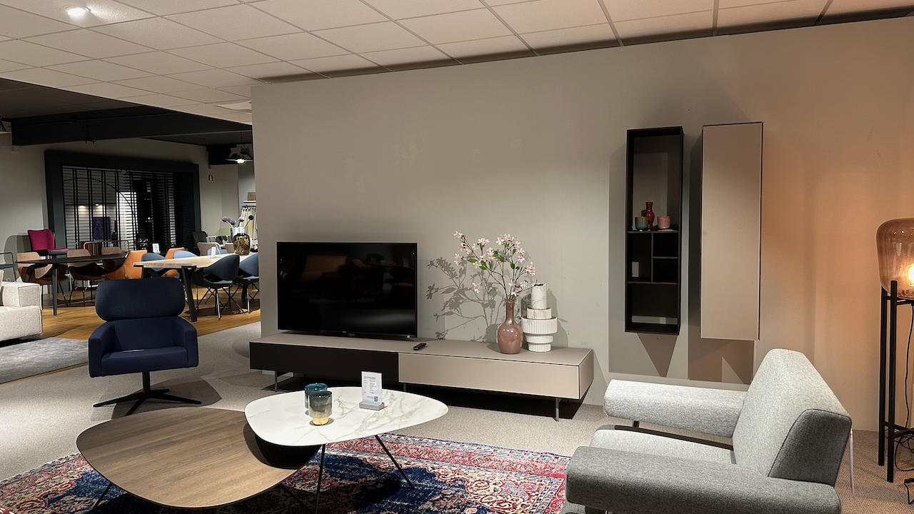 tv-meubel op frame | Pebble Satin