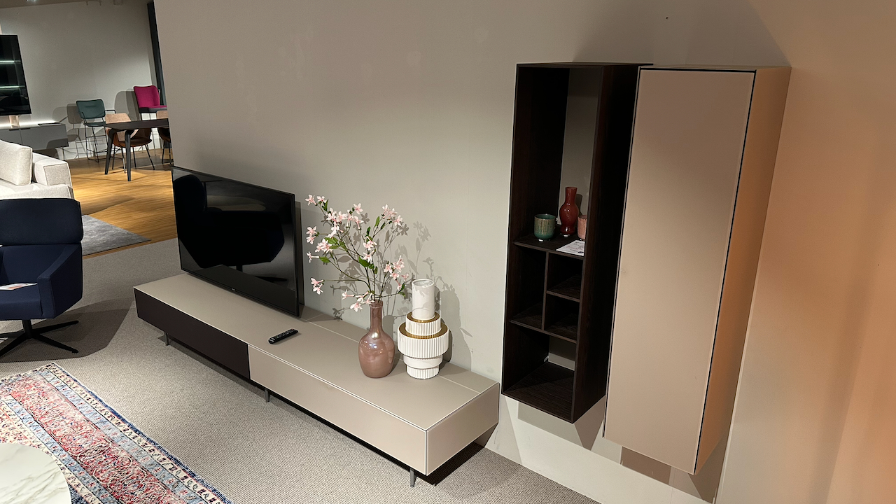tv-meubel op frame | Pebble Satin