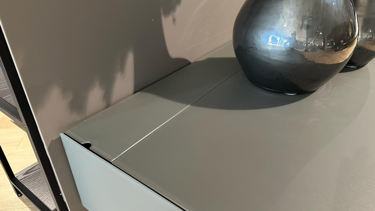 staand tv-meubel, kleur Granite | 2.54m | draaibare tv-kolom