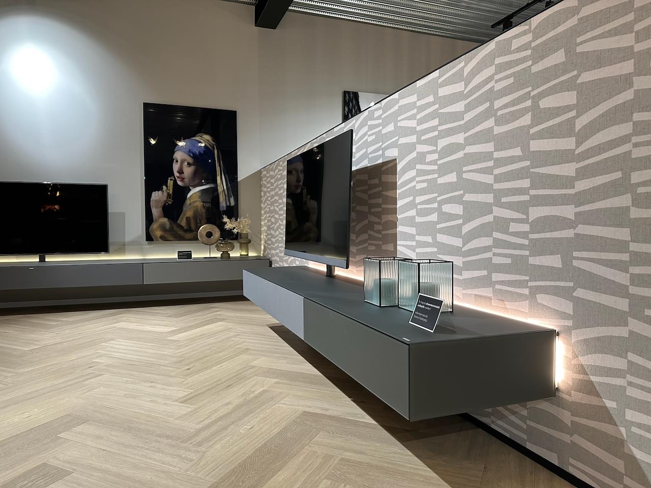 zwevend tv-meubel | 2.52m | Slate-Grey | Soundbar BRP1 - Sonos Amp