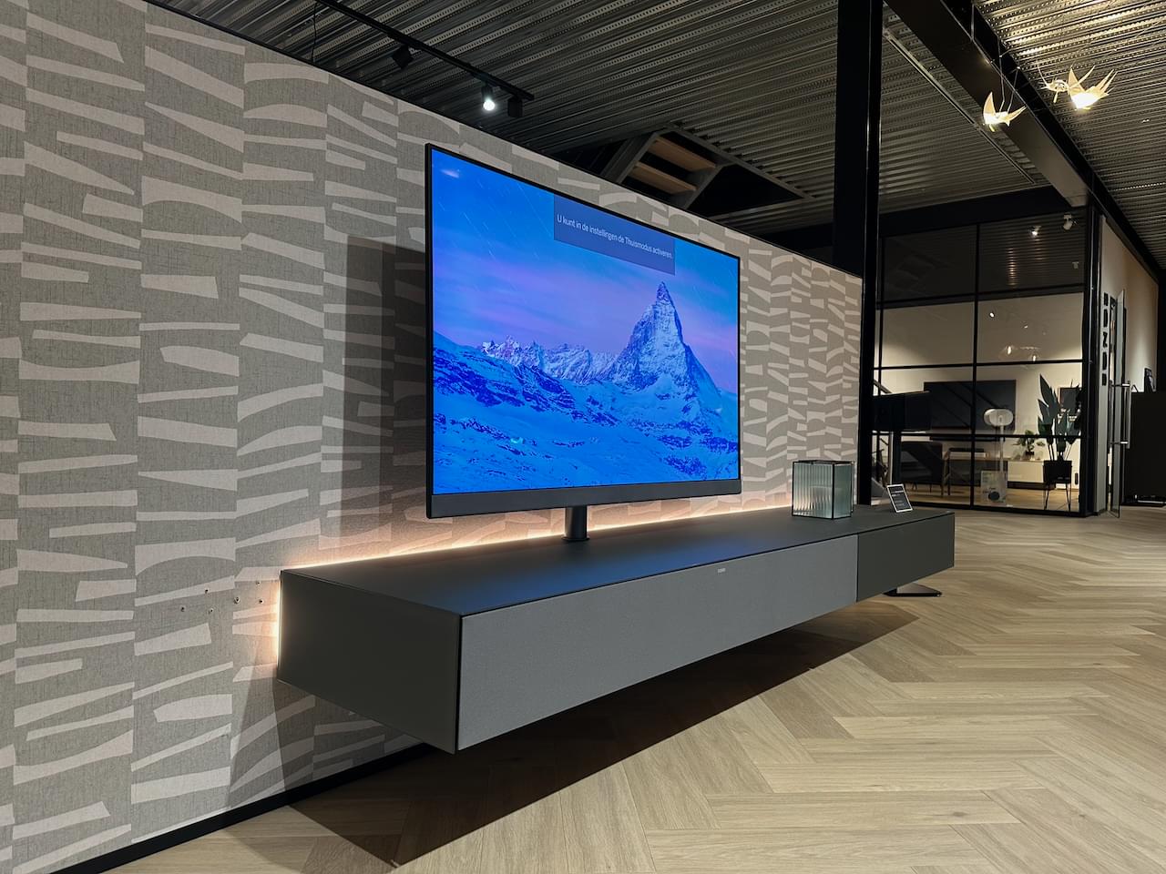 zwevend tv-meubel | 2.52m | Slate-Grey | Soundbar BRP1 - Sonos Amp