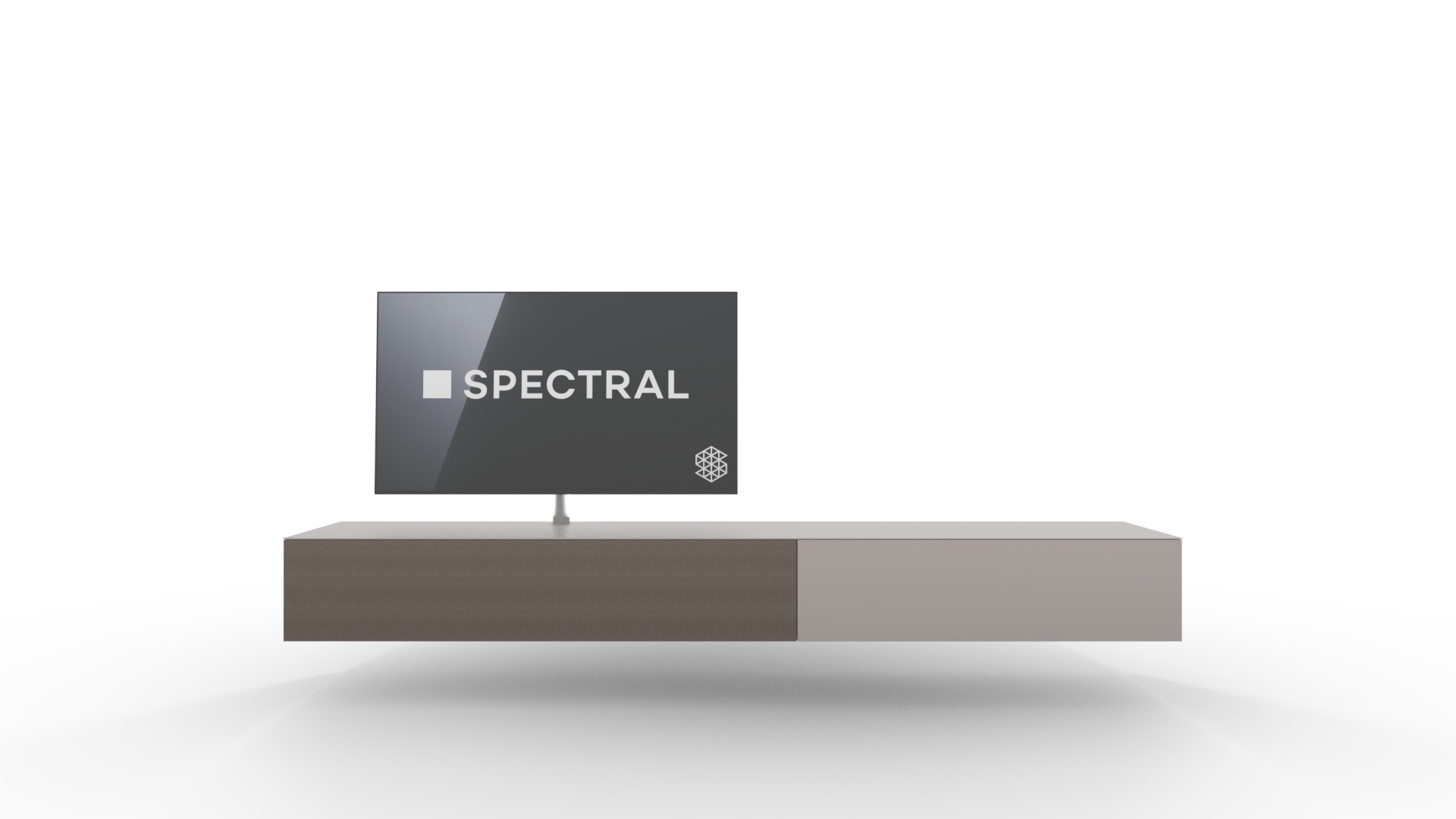 Spectral zwevend tv-meubel | SNG wit | incl. LED-verlichting | 2.80m
