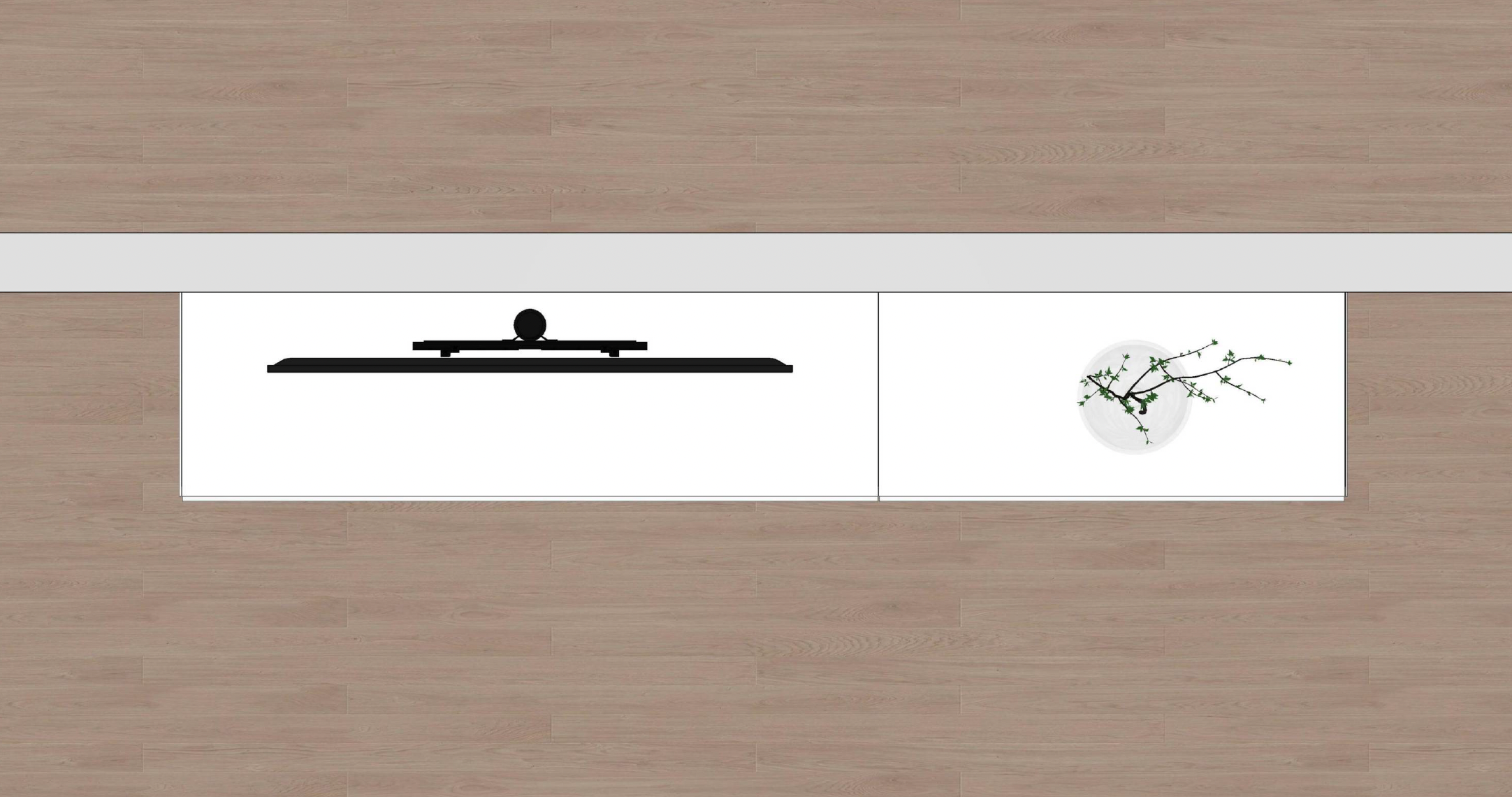 Soundbar tv-meubel hoogglans wit | Spectral Sound + Sonos Amp | 2.75m