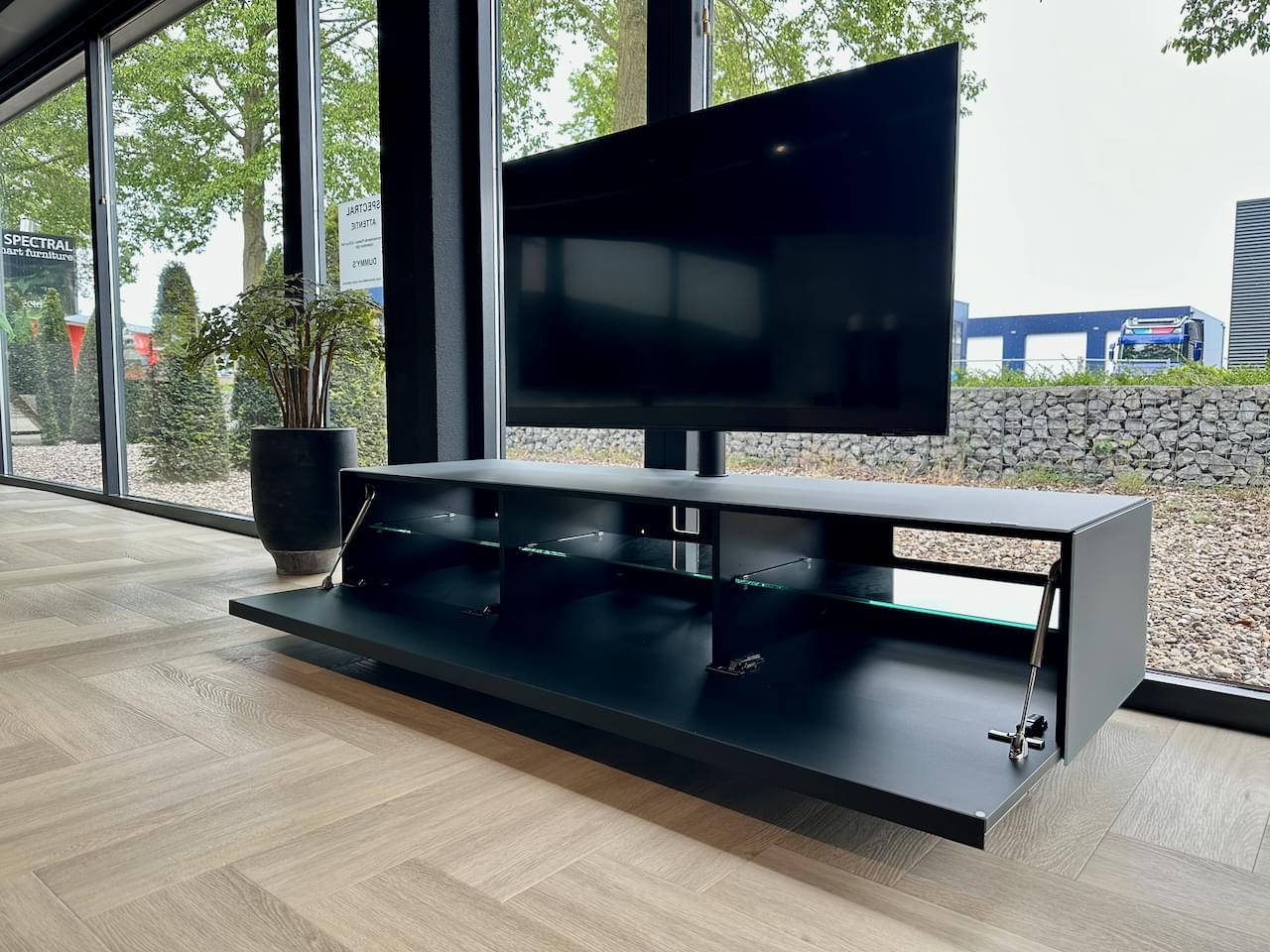 Staand tv-meubel - Granite - 1.65m