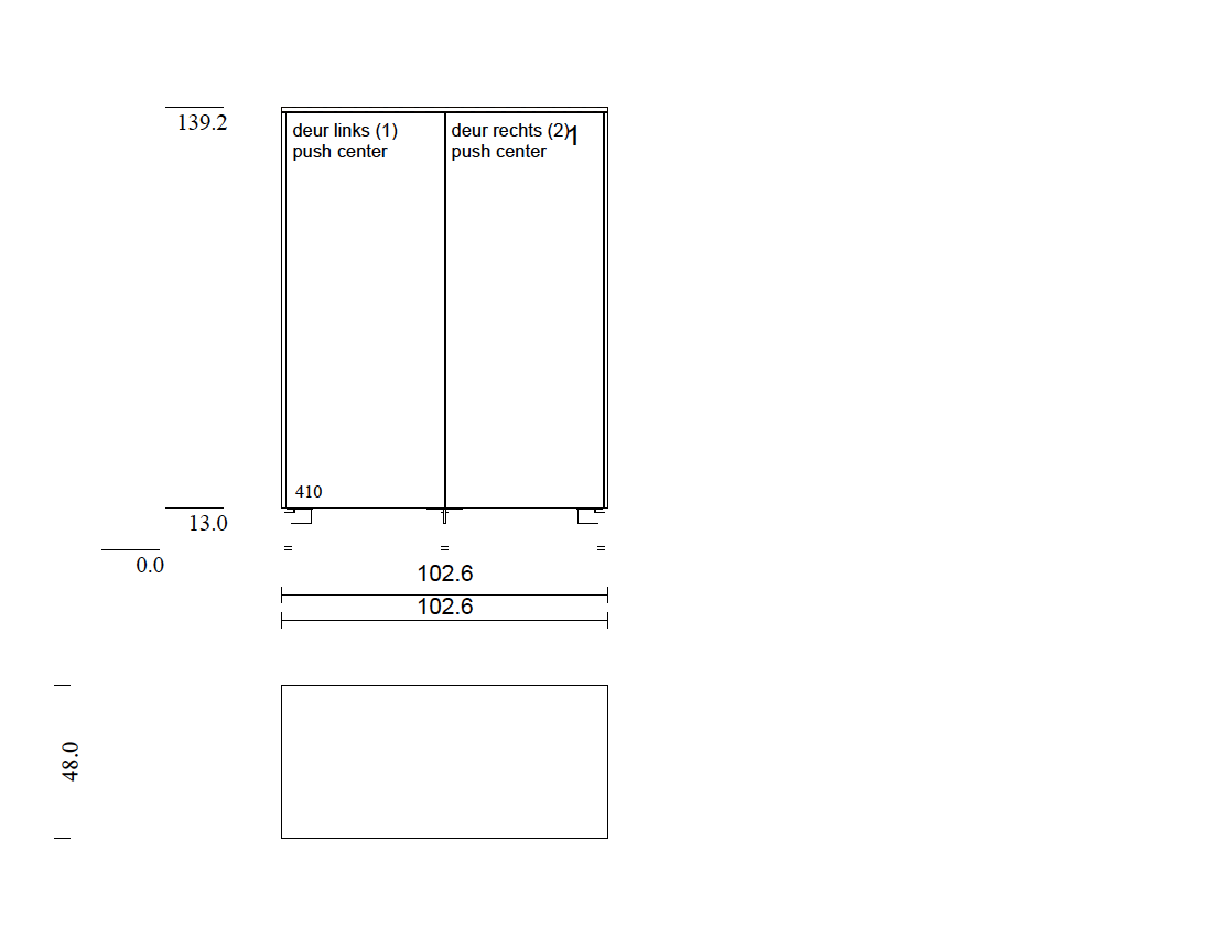 | Highboard A410 | Smart Lack | Grey