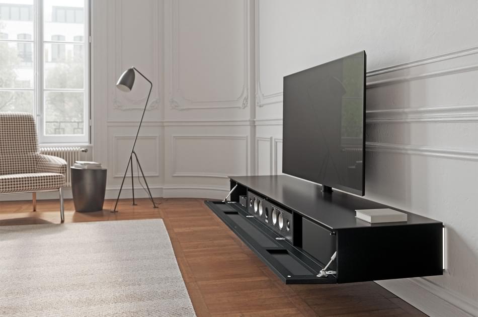 zwevend soundbar tv-meubel