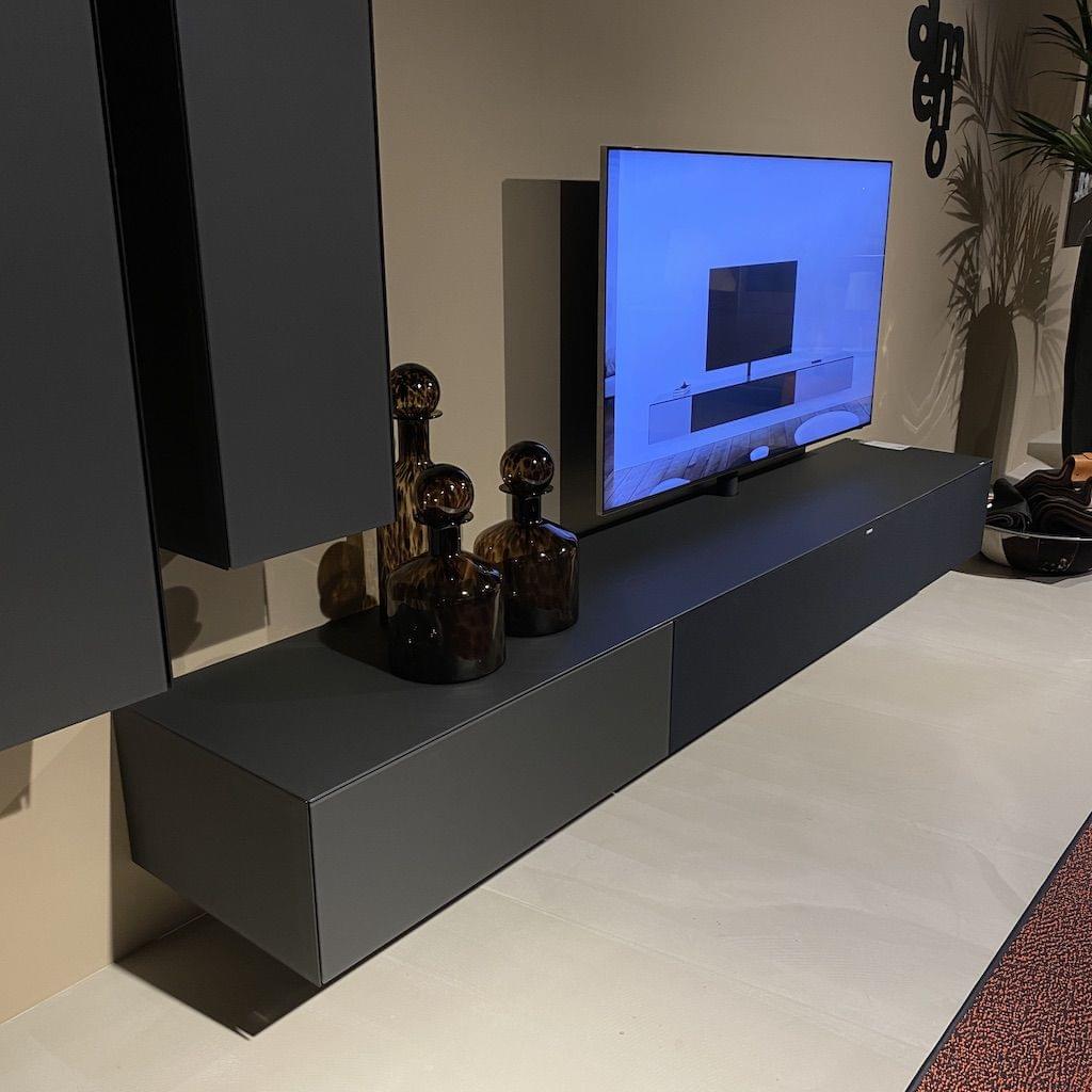 soundbar tv-meubel in Shale Black