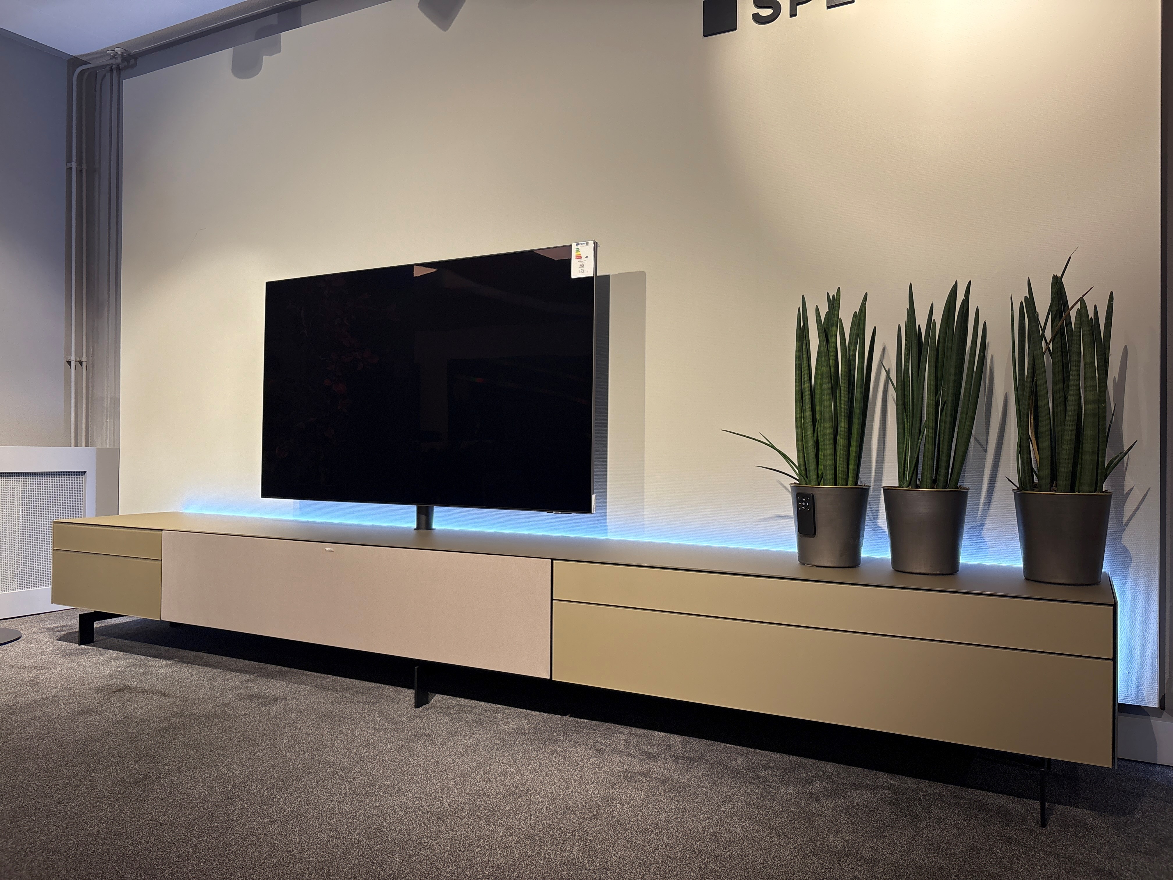 Spectral Ameno 3 kastdelen gesat.glas in champagne