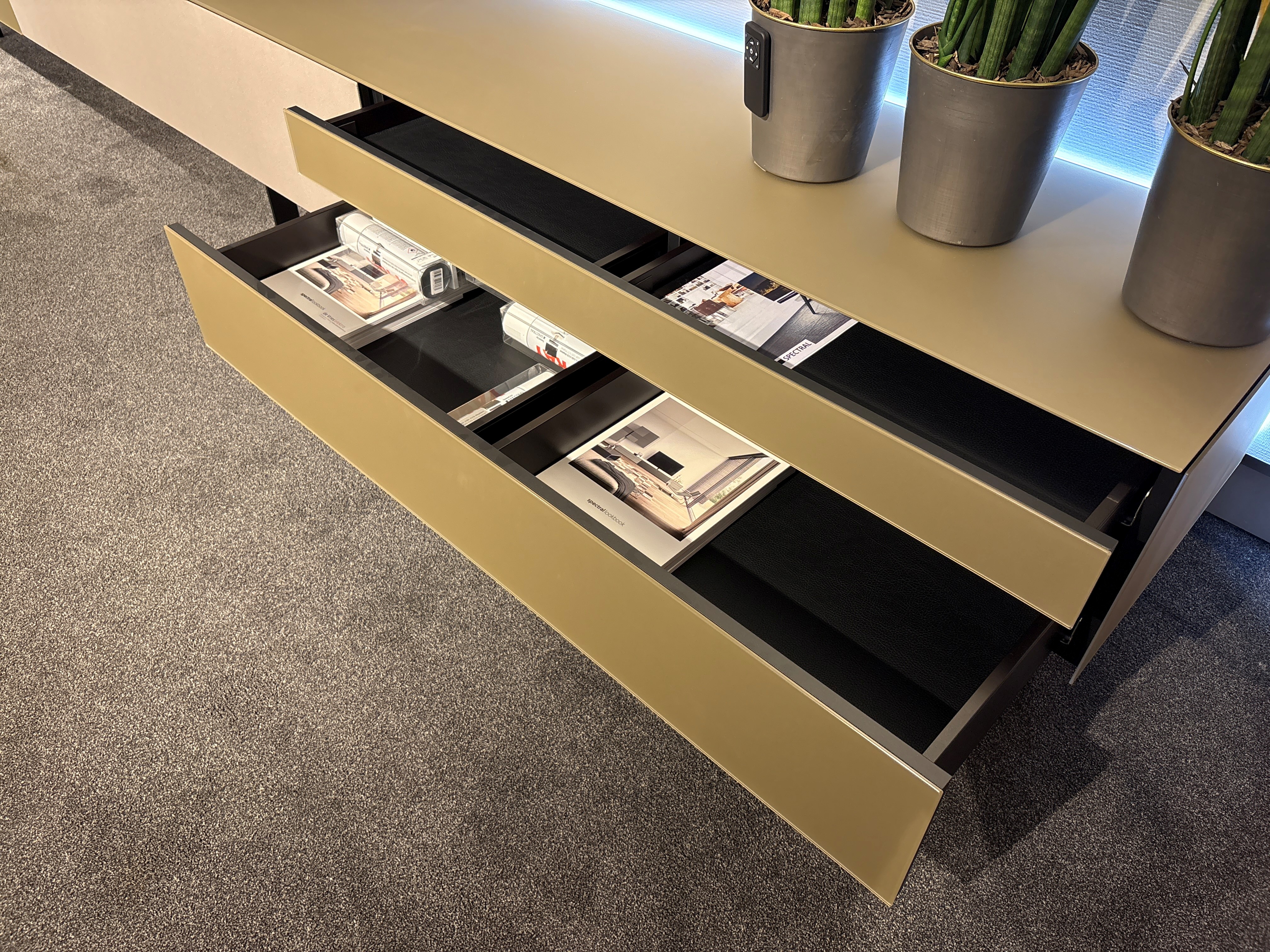 Spectral Ameno 3 kastdelen gesat.glas in champagne