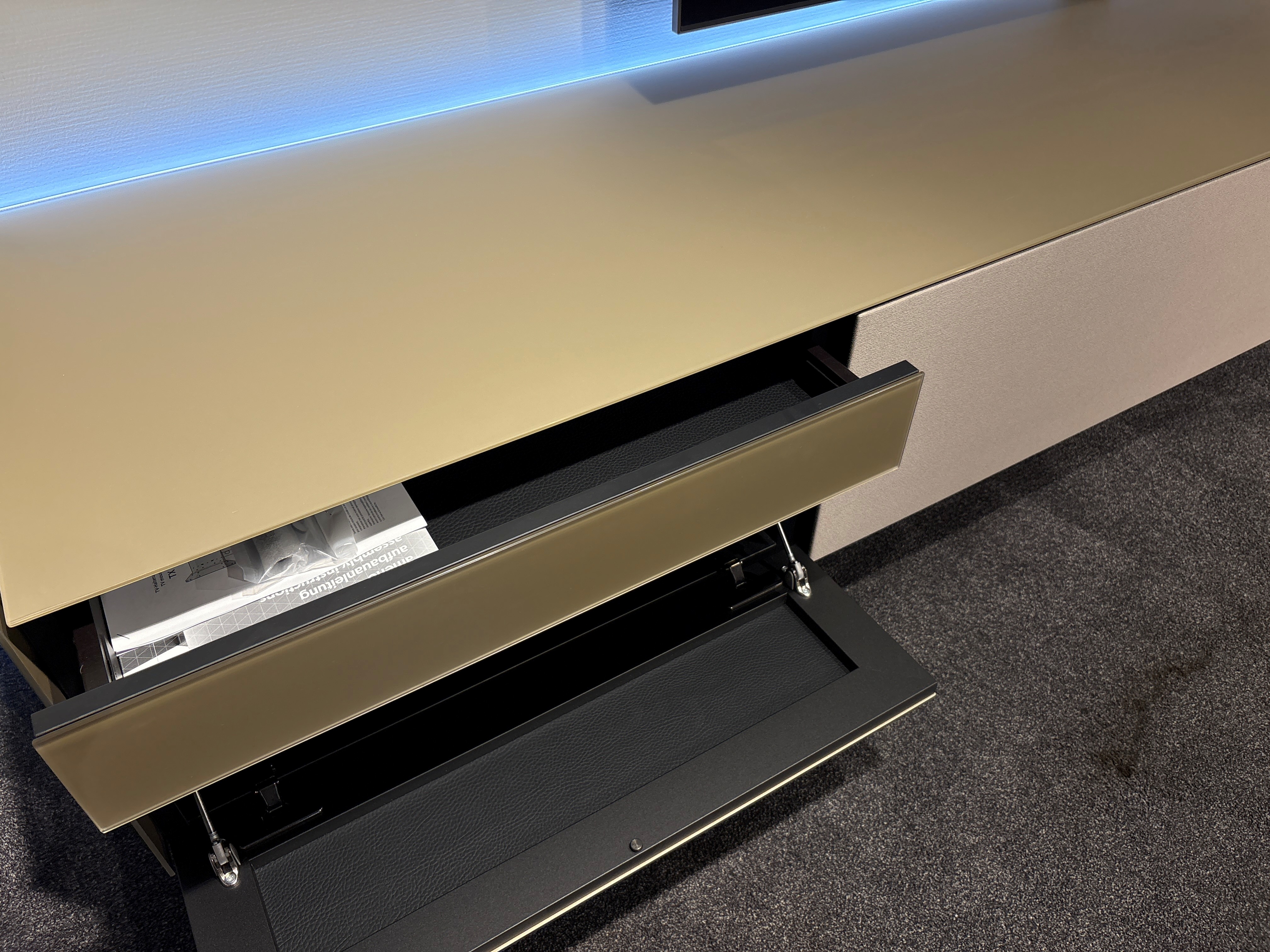 Spectral Ameno 3 kastdelen gesat.glas in champagne